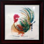 Watercolor of a rooster