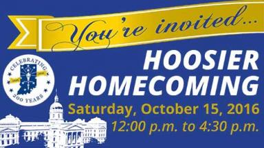 Image of statehouse, bicentennial logo, and you're invited banner