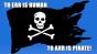 Graphic of a pirate flag as a meme