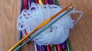 ball of yarn and crochet needles